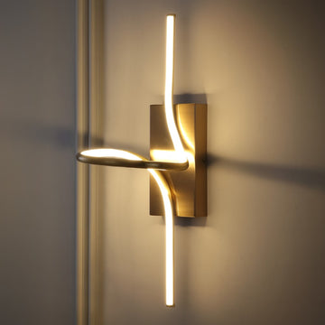 Sketch 9" Minimalist Metal Integrated LED Vanity Light Sconce - JONATHAN Y